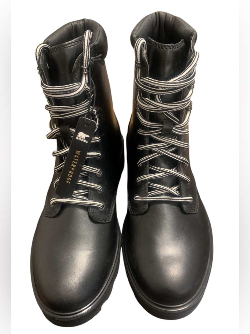 SOREL Lennox™ Women’s Boots Lace-up Waterproof Size 10 Black Leather NEW *READ*